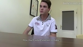 Amateur Gay Boy Gets Interviewed And Fucked