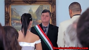 Post-Marriage, A Stunning Bride Submits To Domination