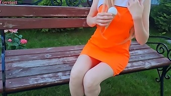 Exclusive Hd Video Of A Sexy Girl Pleasuring Herself With A Public Vibrator In The Park