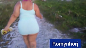 Romyhornj'S Debut In São Paulo And Her Beach Adventure In Cabo Frio With Strawberry J, Captured In Romyhornj'S Backyard