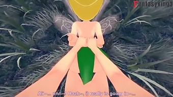 Tinker Bell And Peter Pank Engage In Sexual Activity While Another Fairy Watches | Short (Full On Red)