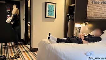 Hotel Maid Helps Me Jerk Off In Public To Release Tension