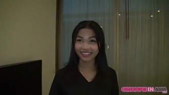 A Young And Attractive Thai Teen Gets A Creamy Finish