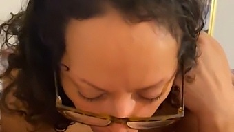 Mature Latina Anna Maria'S Sloppy Blowjob Is The Best