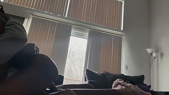 Exclusive Ride On A Big Dick With A Couch Creampie