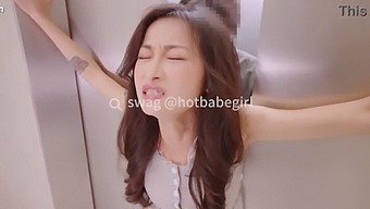 Petite Asian Woman Has Sex In Stuck Elevator