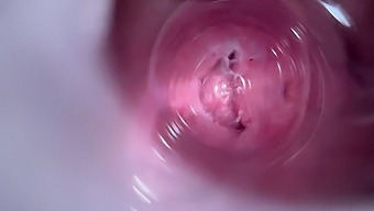 Close-Up View Of A Young Girl'S Vagina Being Penetrated