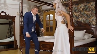 Interracial Wedding Turns Into A Threesome With The Bride And Her Fiancé
