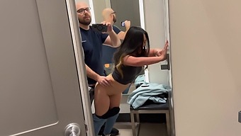 Beautiful Asian Woman Takes A Risk And Has Sex In A Target Dressing Room